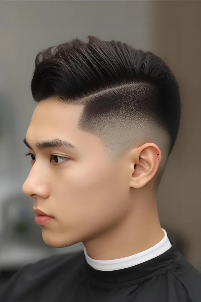The Two-Block Cut Popularized in Asian fashion, the two-block cut features short back and sides with noticeably longer hair on top. This creates versatile styling options while keeping the sides