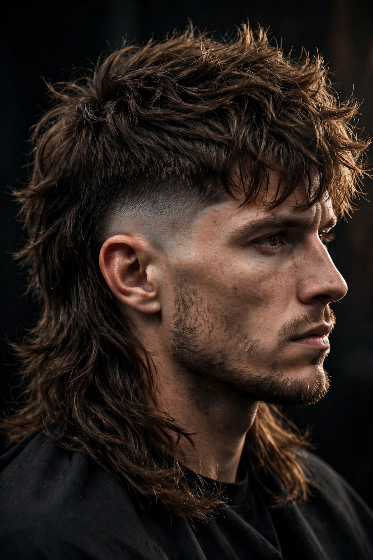 The Wolf Cut Mullet with Taper

Blurring the lines between two major trends, this style combines the wolf cut's heavy layers and texture with the mullet's signature length in the back.