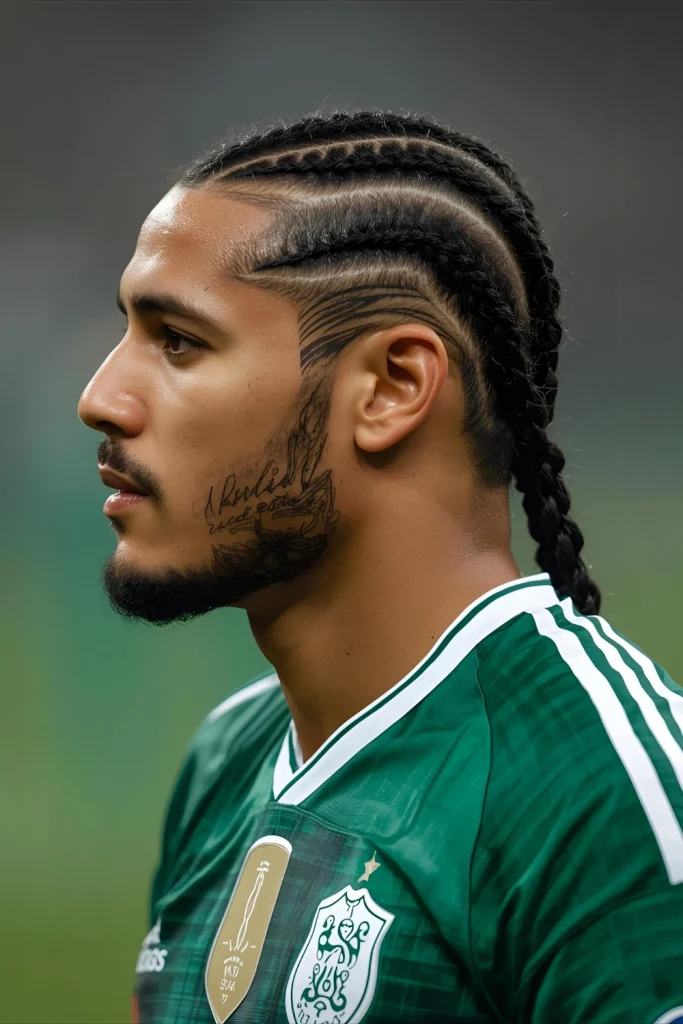 Tight Braids with Design Building on the legacy of players like Carlos Vela, tight braids will evolve in 2026 to include intricate designs shaved into the sides. This style keeps hair completely