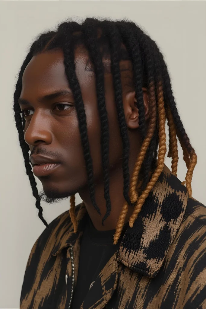 Bantu Knots with Contemporary Shape Traditional Bantu knots are arranged in modern, asymmetrical patterns or combined with faded sides for a fresh take on a classic protective style.