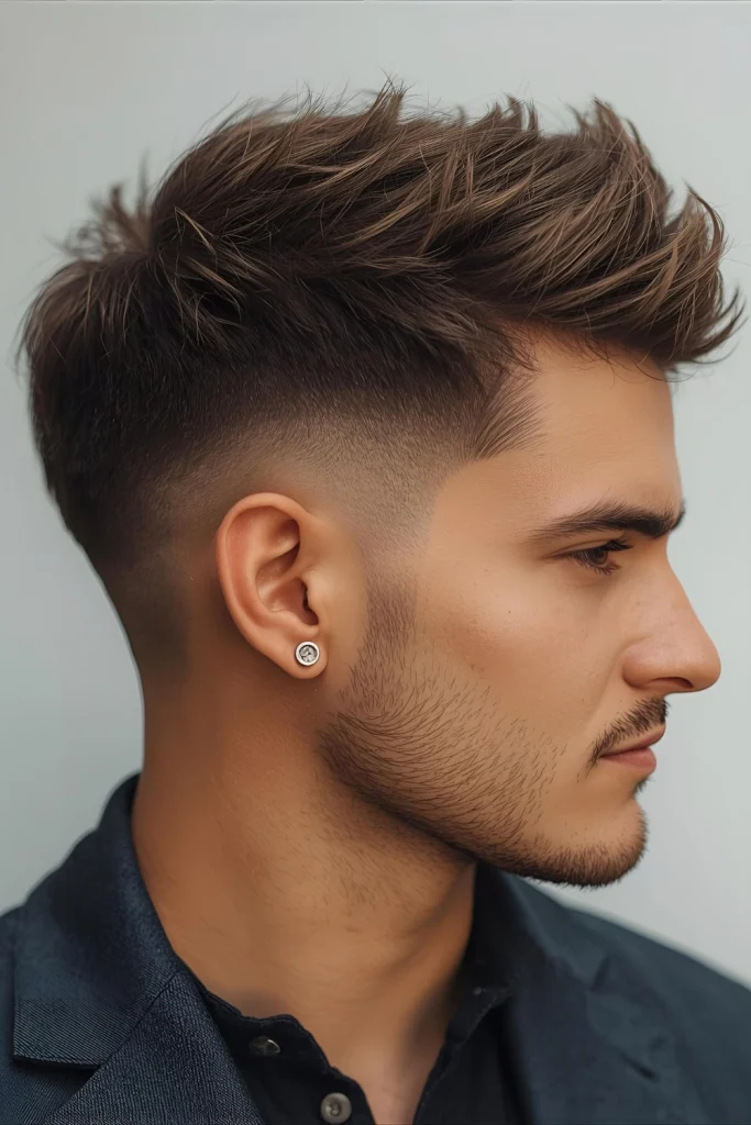 Beachy Textured Taper Inspired by sea and sun, this style uses texturizing sprays to create piece-y, windswept movement on top of a clean, gradual taper.