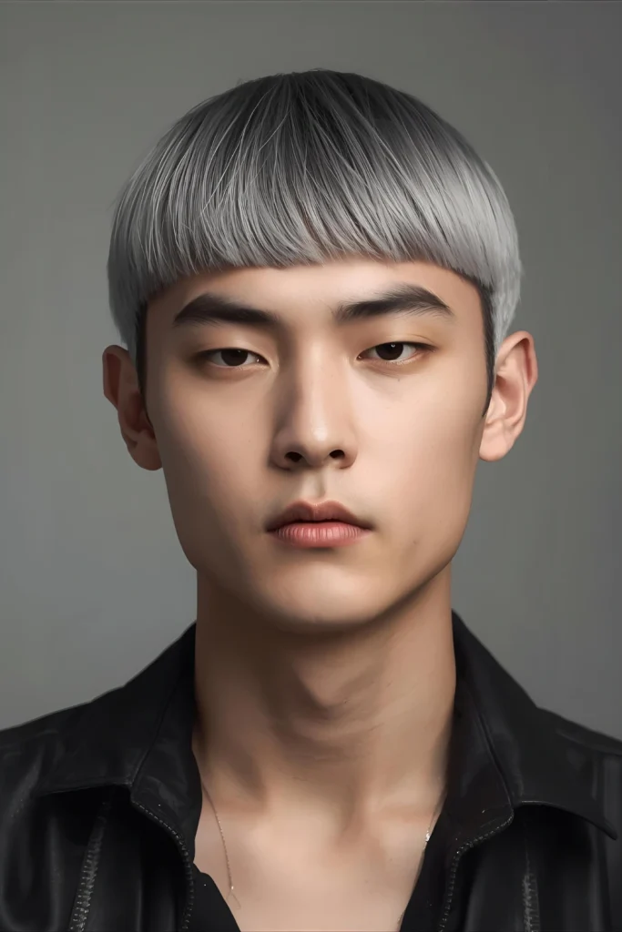 Blunt Cut with Experimental Color A heavy, one-length blunt cut becomes a canvas for bold color choices, like ash grey, platinum, or pastel tips. It’s a high-impact fashion statement.
