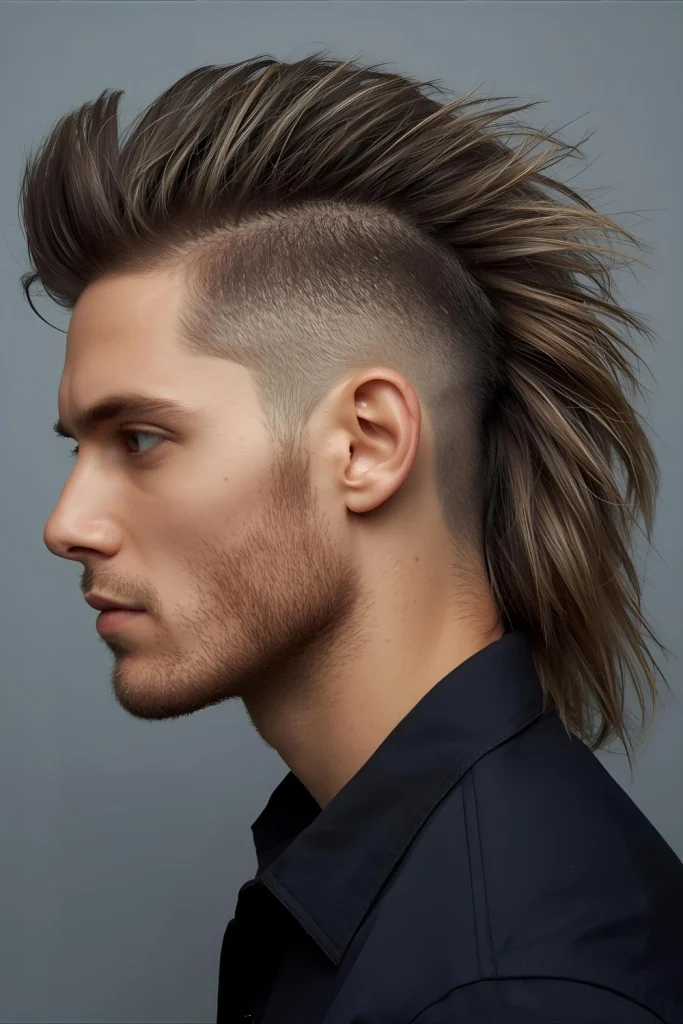 Dual-Texture Faux Hawk

Part of the hawk is sleek and smooth, while another section is wildly textured.