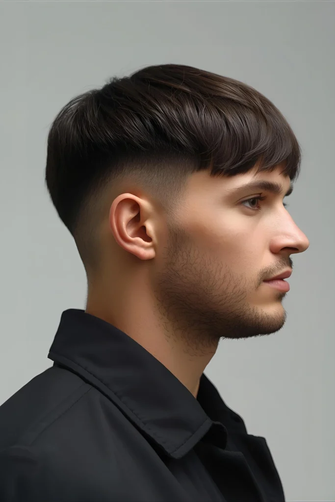 French Crop Similar to the Caesar but often with a heavier fringe and more disconnect on the sides. It’s a European-inspired look that’s always in style.