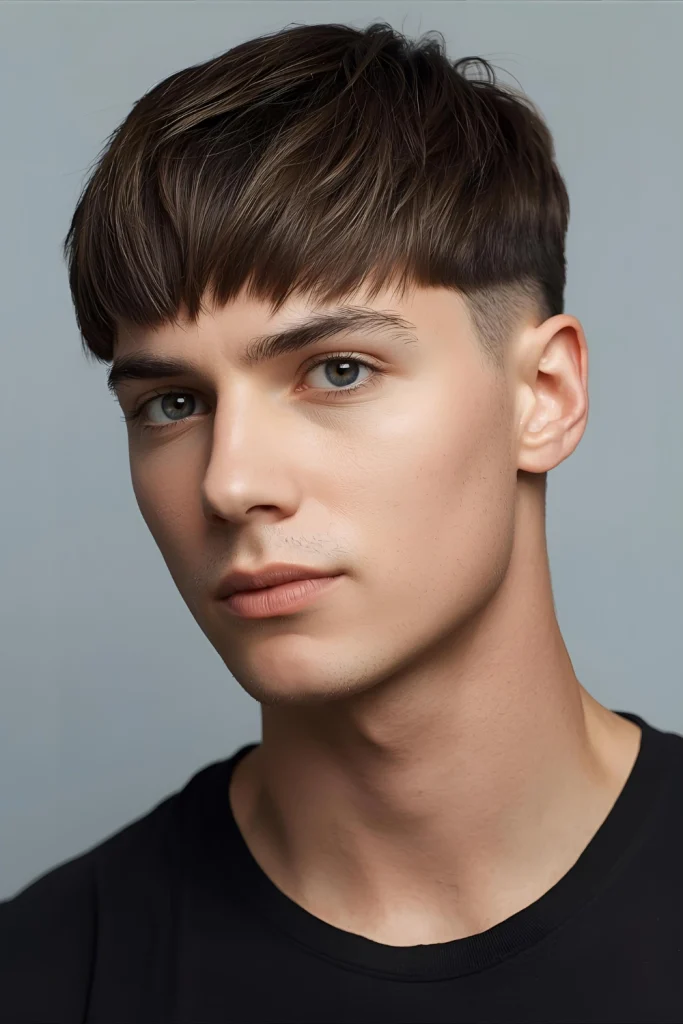 Fresh Choppy Fringe Style

A straight-cut, choppy fringe and textured top create a strong, geometric look that complements angular features beautifully.