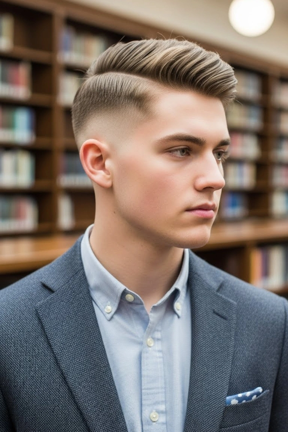 Old money haircut men — modern Ivy League variation with a modern twist 2026
