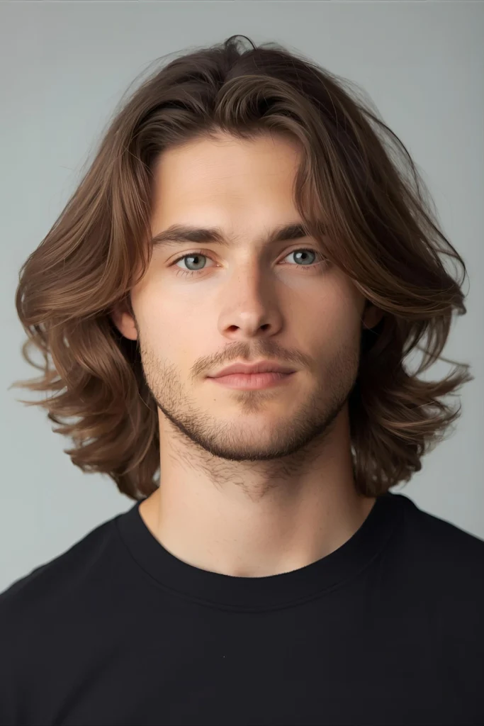 Medium Length with Natural Flow Let your hair do its thing. This style involves growing it out to a manageable medium length with minimal layers for a relaxed, natural vibe