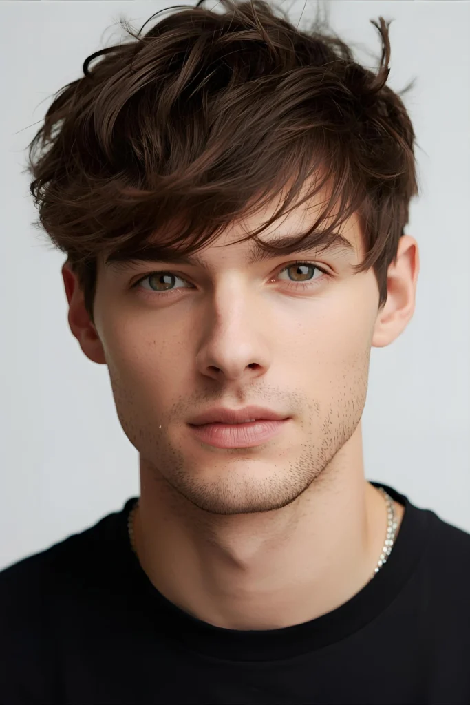 Messy Textured Crop The “just woke up” look, perfected. This style uses strategic cutting to create piece-y, disconnected layers that look great with minimal product—just a dab of texturizing cre