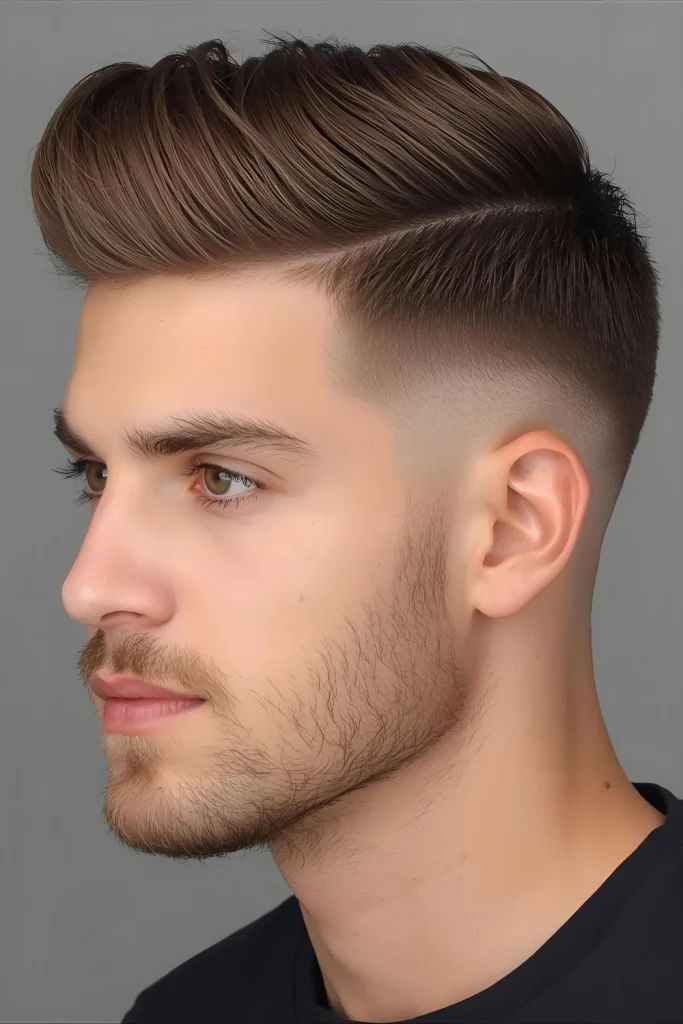 Modern Textured Crop Style Featuring natural waves on top with neatly tapered sides, this style adds height that elongates round faces. The texture provides a cool, easy-to-manage look.