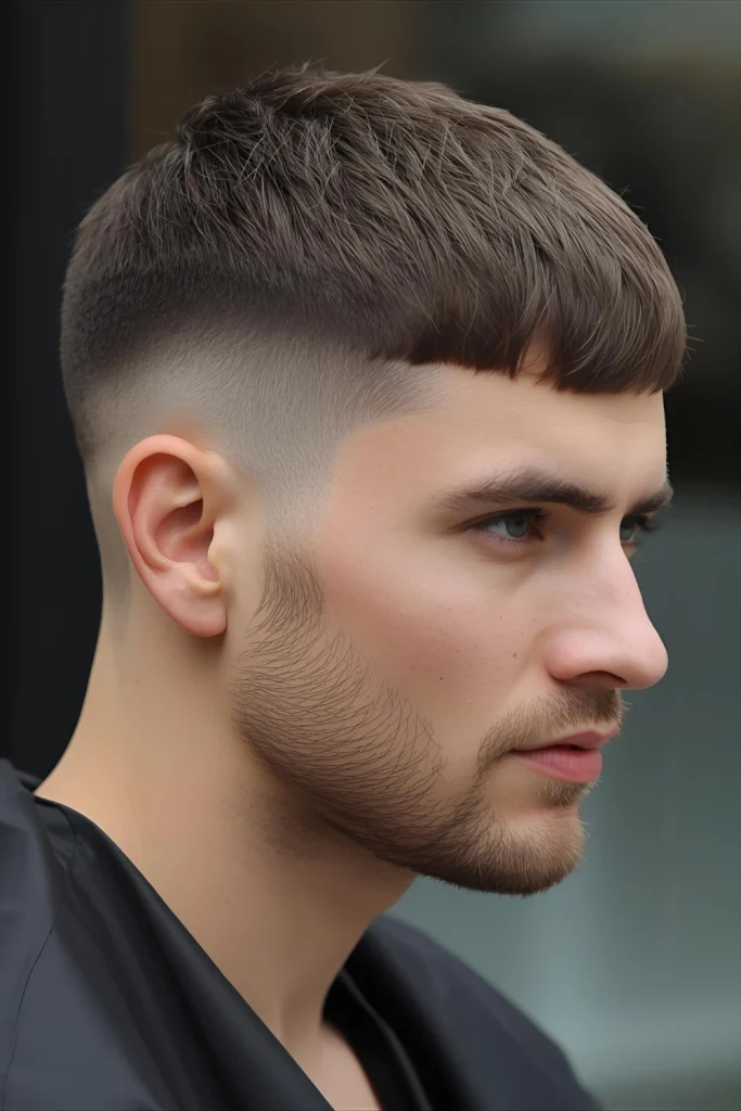Modern Textured Undercut

A short, textured cut with a straight fringe and a stark undercut is a bold, confident choice for those with strong facial structure.
