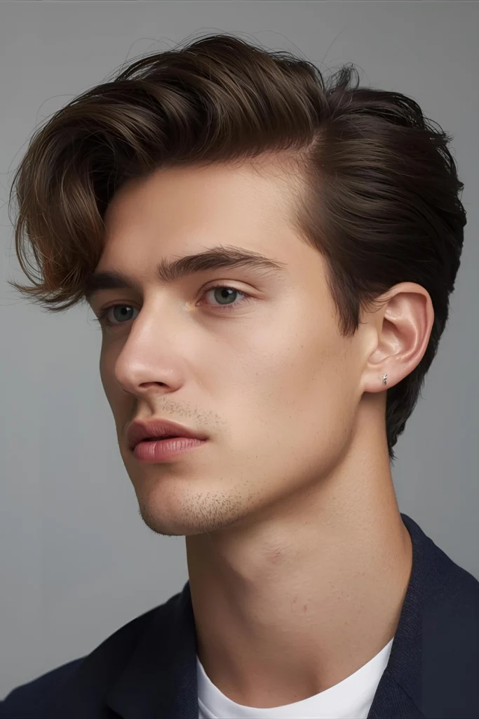 _Sparse Perm (옅은 펌) A very subtle perm that adds just a hint of wave and volume for a perfectly natural, “did-he-or-didn’t-he” look.