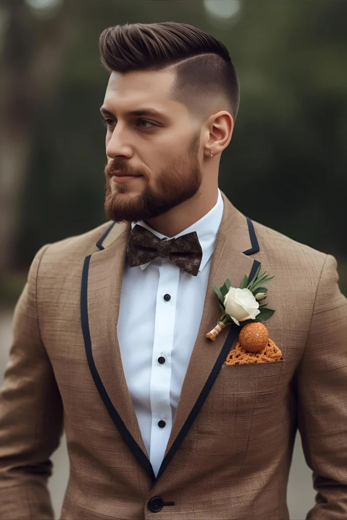 Summer Wedding Drop Fade Breathable and sharp. A slightly shorter, textured top pairs with a clean drop fade that stays crisp in warm weather.