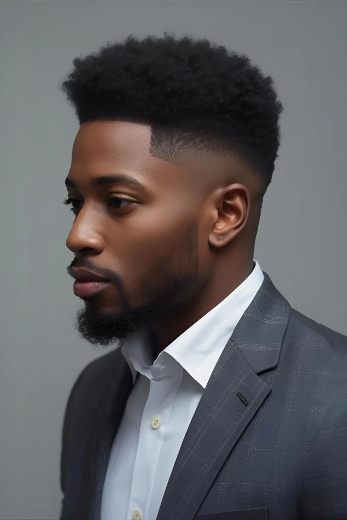 Tapered Afro Celebrate natural texture with structure. A full afro is neatly shaped and rounded by a gradual taper that removes bulk without sacrificing volume.