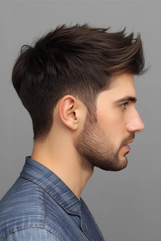 Tapered Wolf Cut The shaggy, layered wolf cut is grounded with a clean taper, containing its rebellious energy into a more wearable, stylish shape for spring.