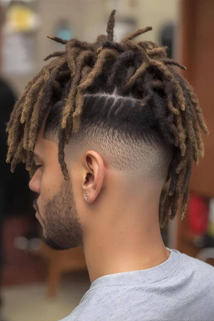 Temple Fade with Dread Crown

Focus the style around the crown area with dreadlocks, while keeping the temple area sharply faded for a clean, contemporary look.