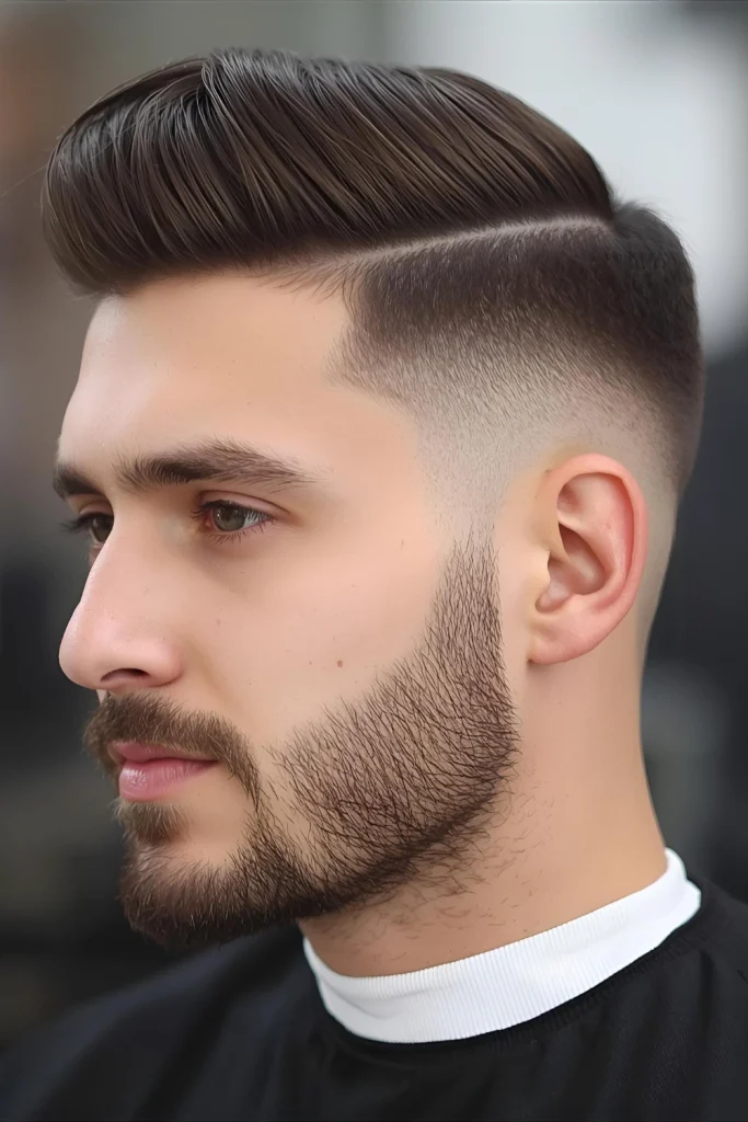 Temple Taper Focus the fade specifically on the temple area for an eye-catching detail that sharpens your features without an all-over fade.
