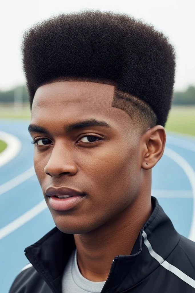 The Afro with Taper Fade