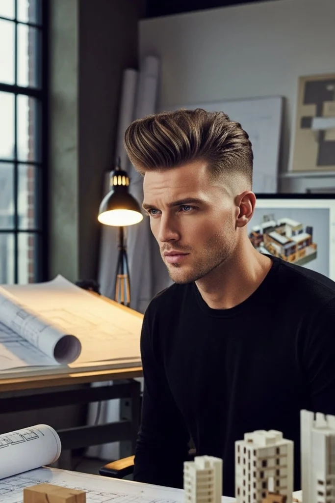 The Bald Fade with Textured Top