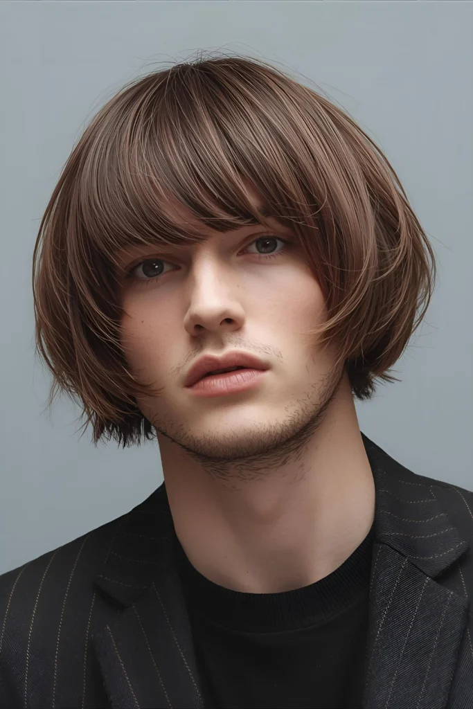 The Bob with Curtain Bangs