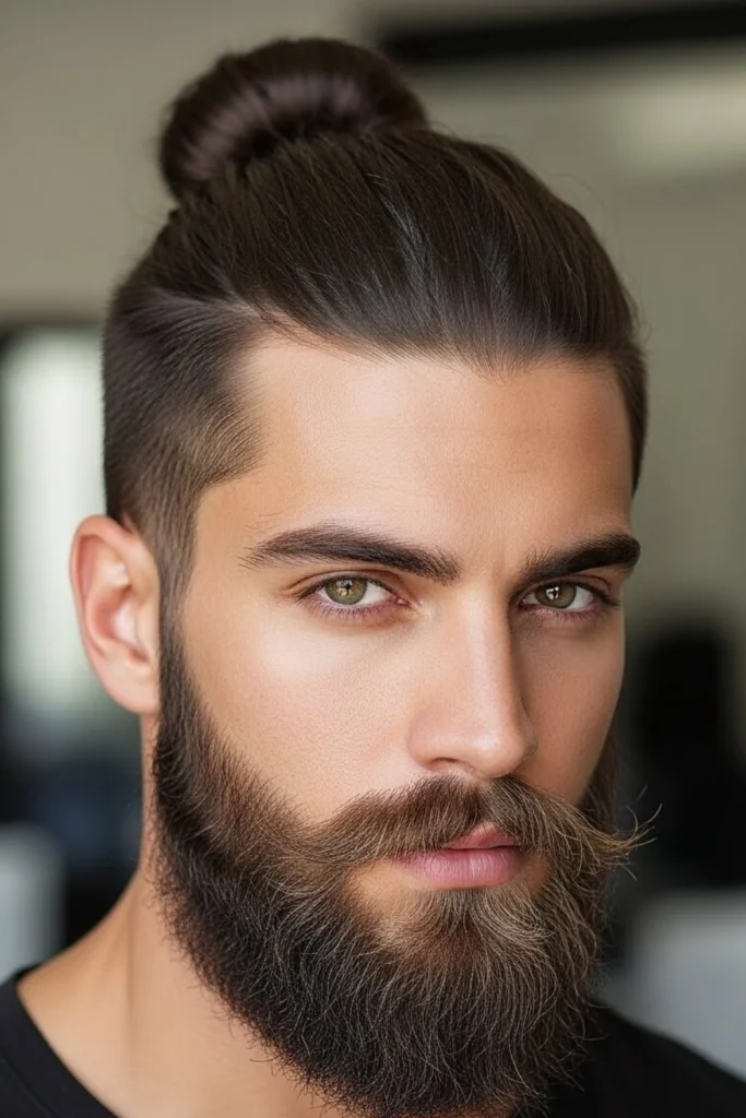 The Bun with Full Beard Harmony