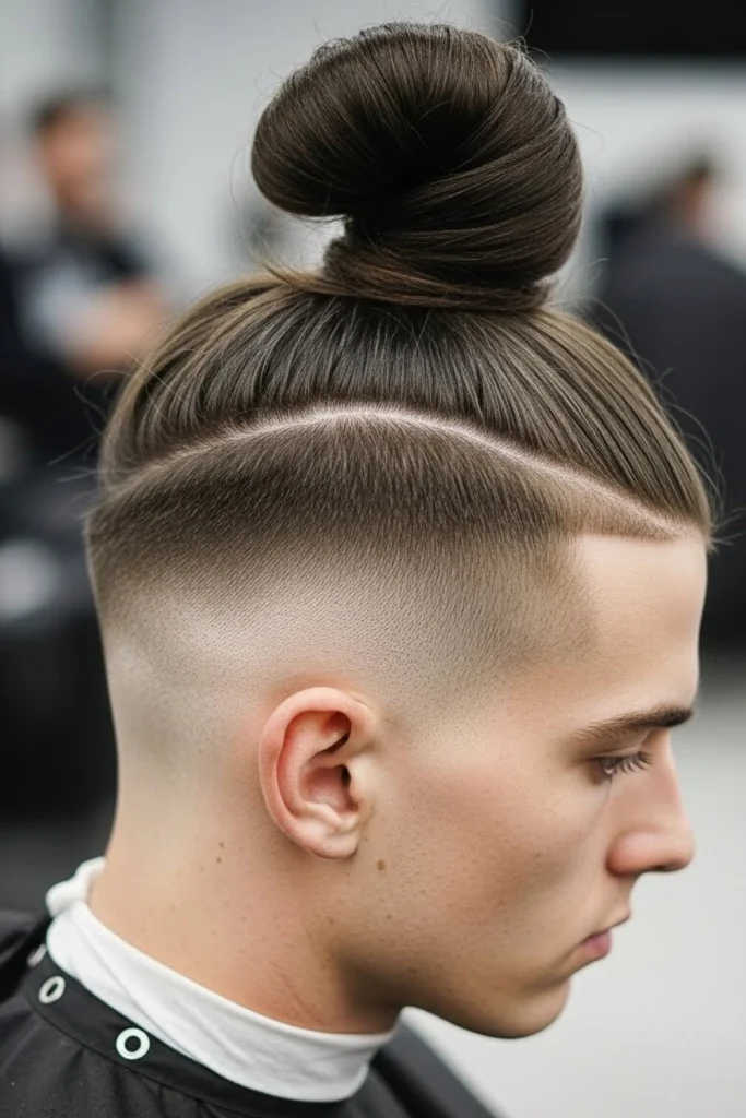 The Bun with Undercut Contrast