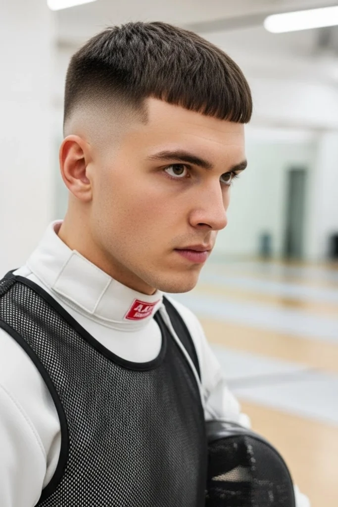 The Caesar Cut Fade