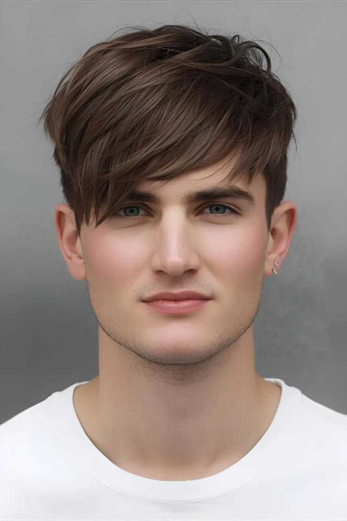 The Classic Cool French Crop This is the essence of the style messy, layered hair on top with super-short faded sides. It’s a low-maintenance look that keeps the focus on your facial features.