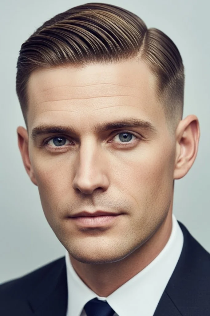 The Classic Side-Part Fade