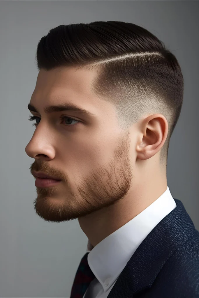 The Classic Textured Crop with Low Fade The foundation of everyday style. A subtle low fade provides a clean outline, while a piece-y textured top adds modern flair without being distracting. Per