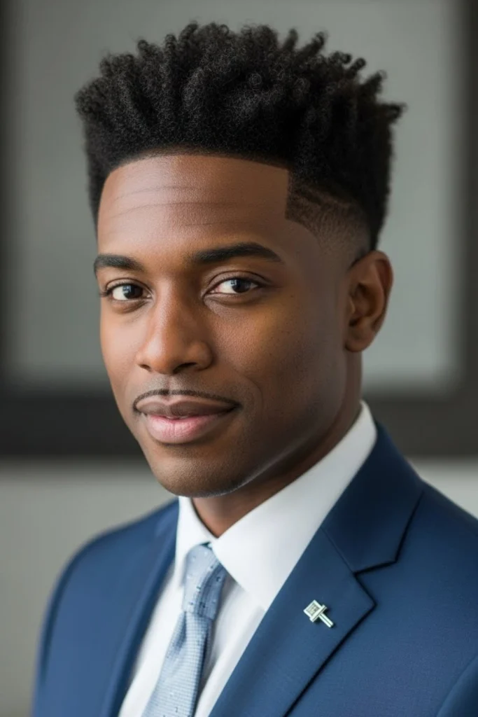 The Curly Hair Taper Fade