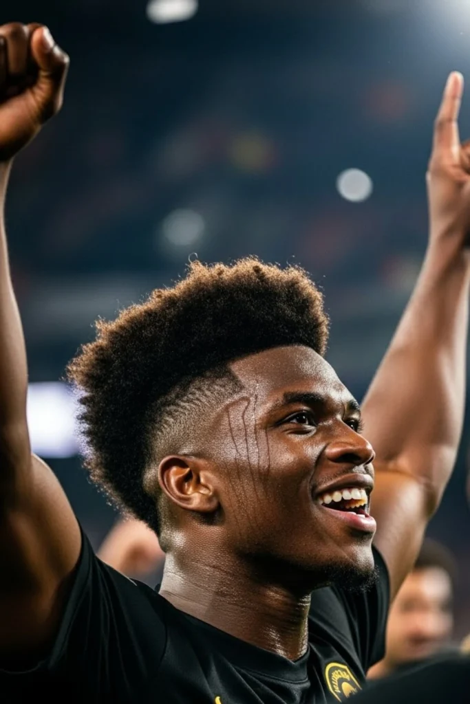 The Curly High-Top Fade
