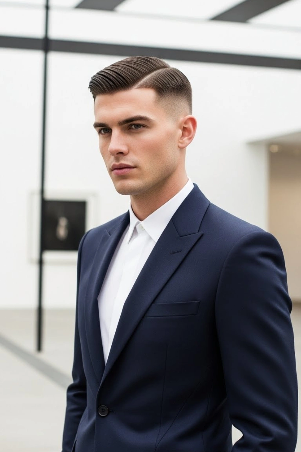 Side-part slick back undercut for men 2026