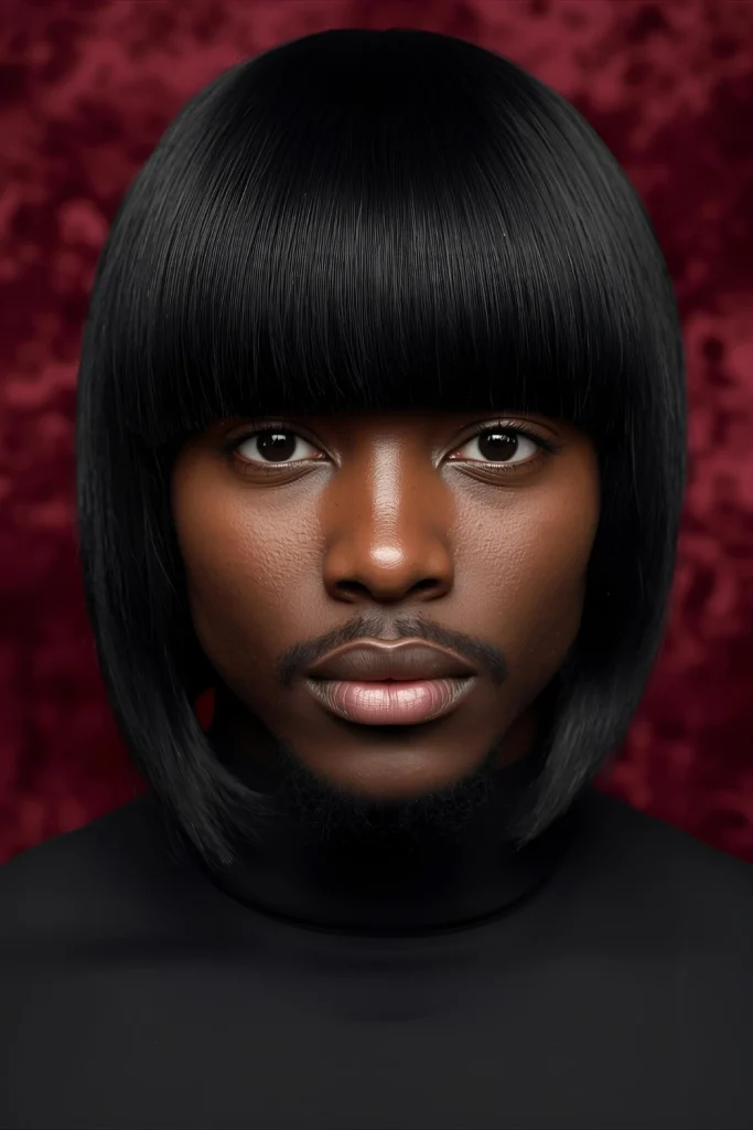 The Graphic Bob with Bangs