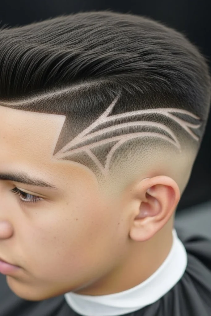 The Flat Top with Temple Fade &amp; Designs