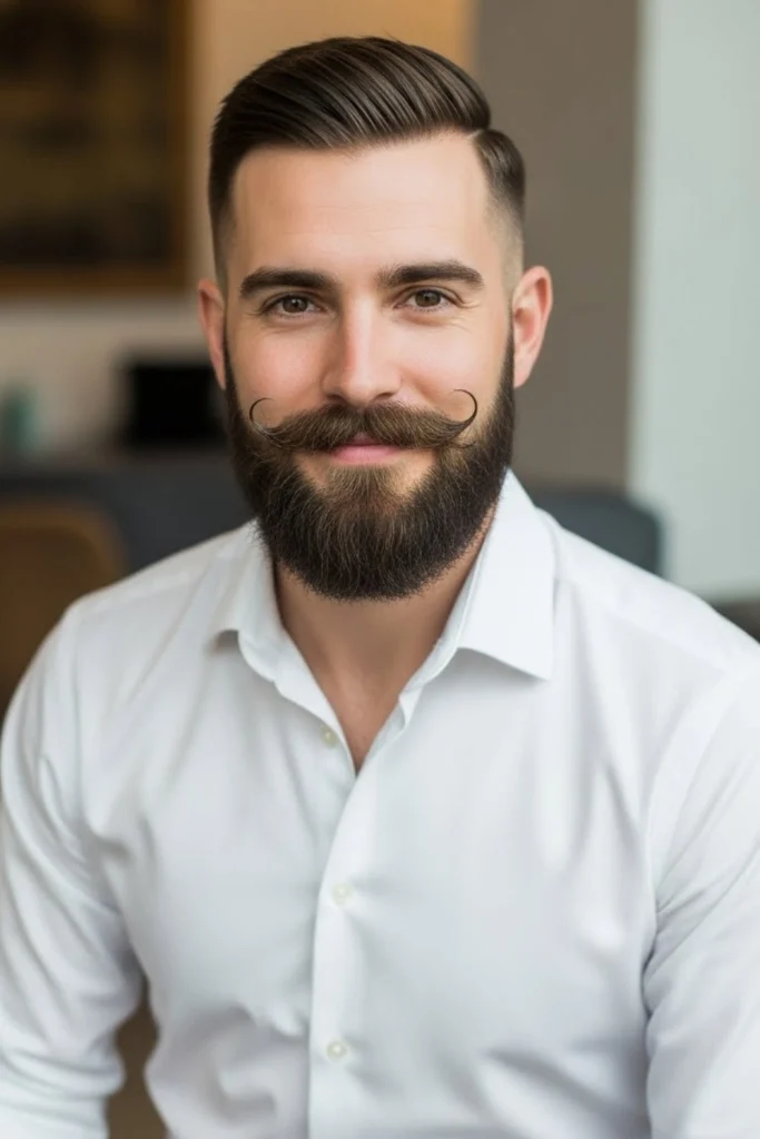 The Mid Fade &amp; Circle Beard