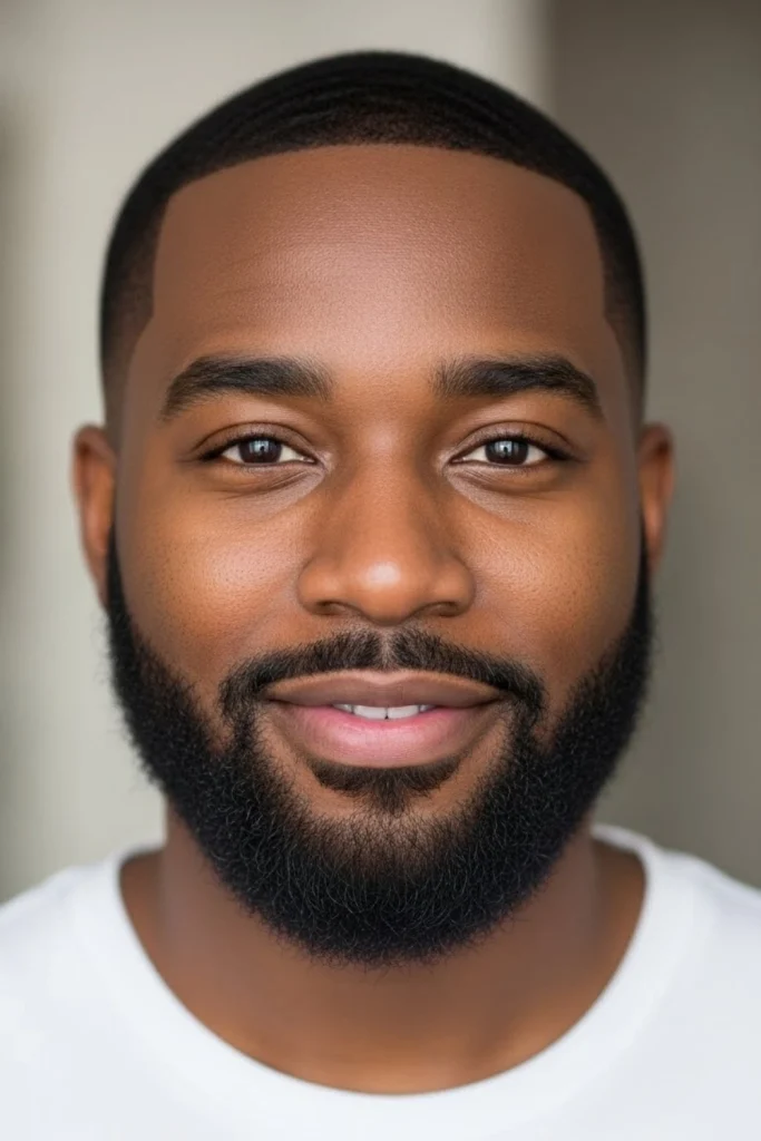 The Short, Rounded Beard