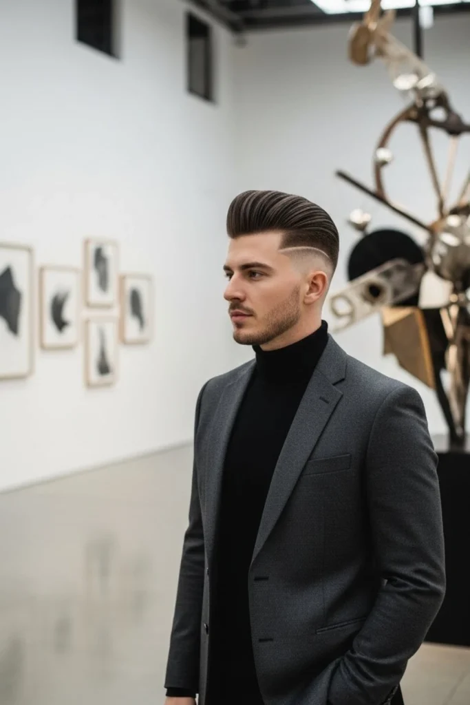 The Slick Back with Skin Fade