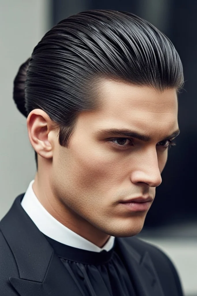 The Slicked-Back Sleek Bun