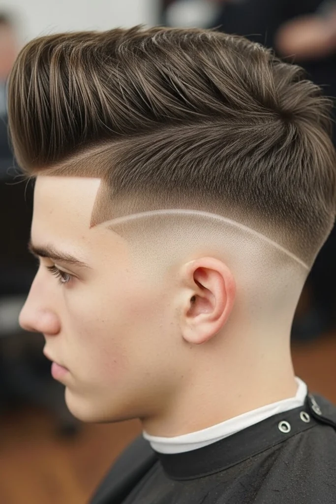 The Spiky Pompadour Fade