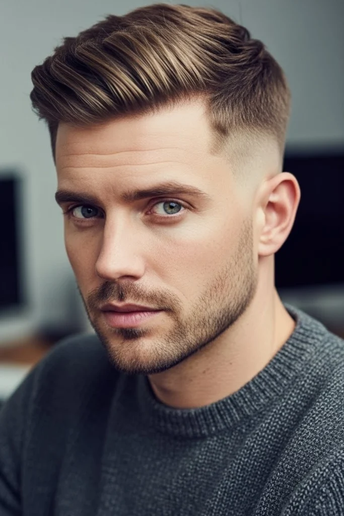 The Textured Crop with Temple Fade