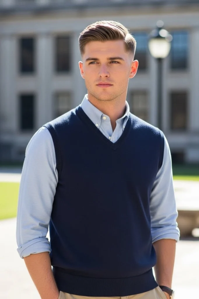 The Textured Ivy League Crop