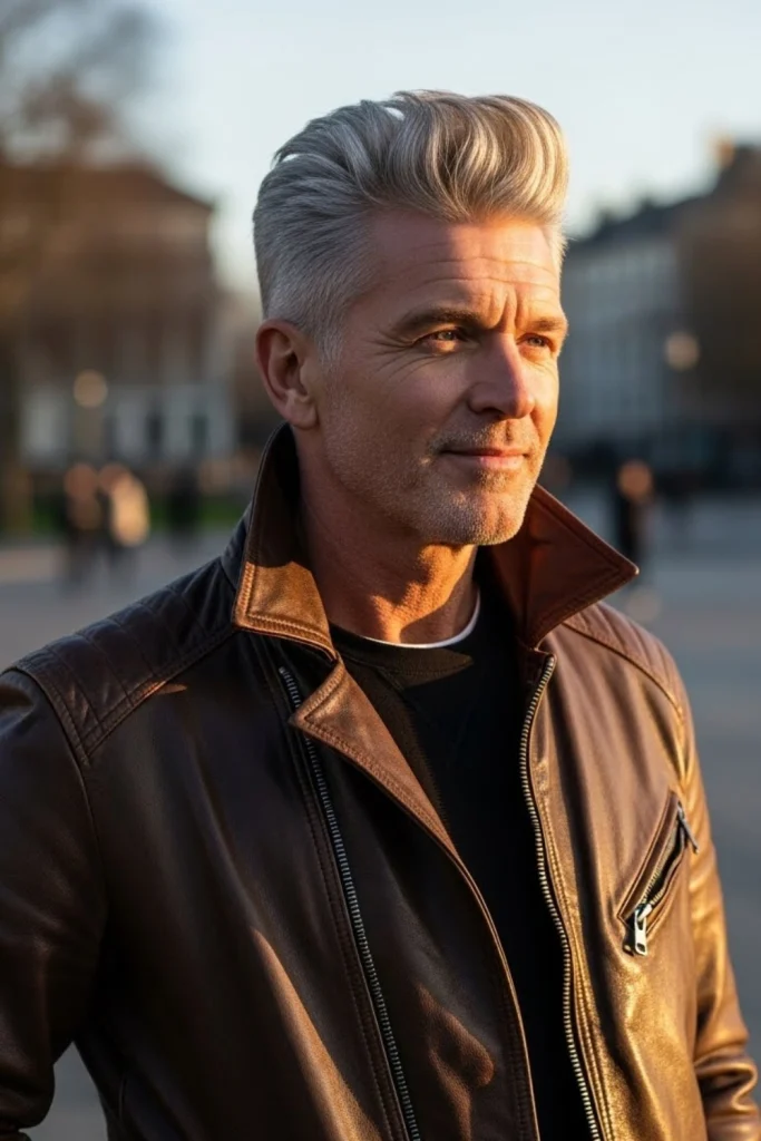The Textured Quiff with Grey