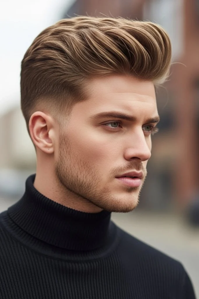 The Textured Quiff with Low Fade