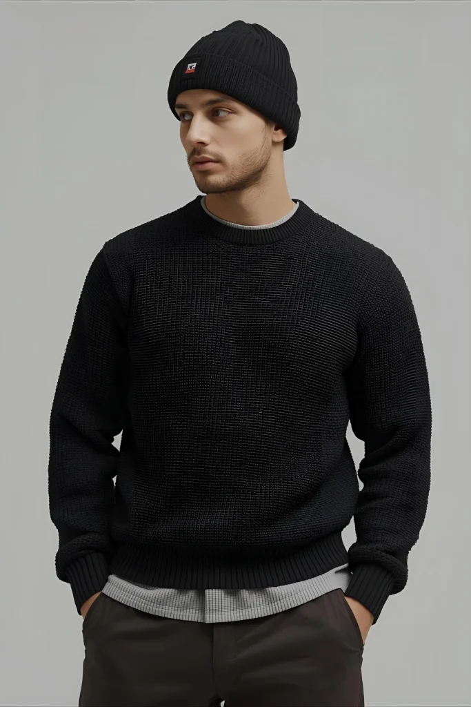 Winter Textured Crop Can afford a bit more length on top for style. The texture adds volume under beanies, and the fade keeps the neckline clean under layers.