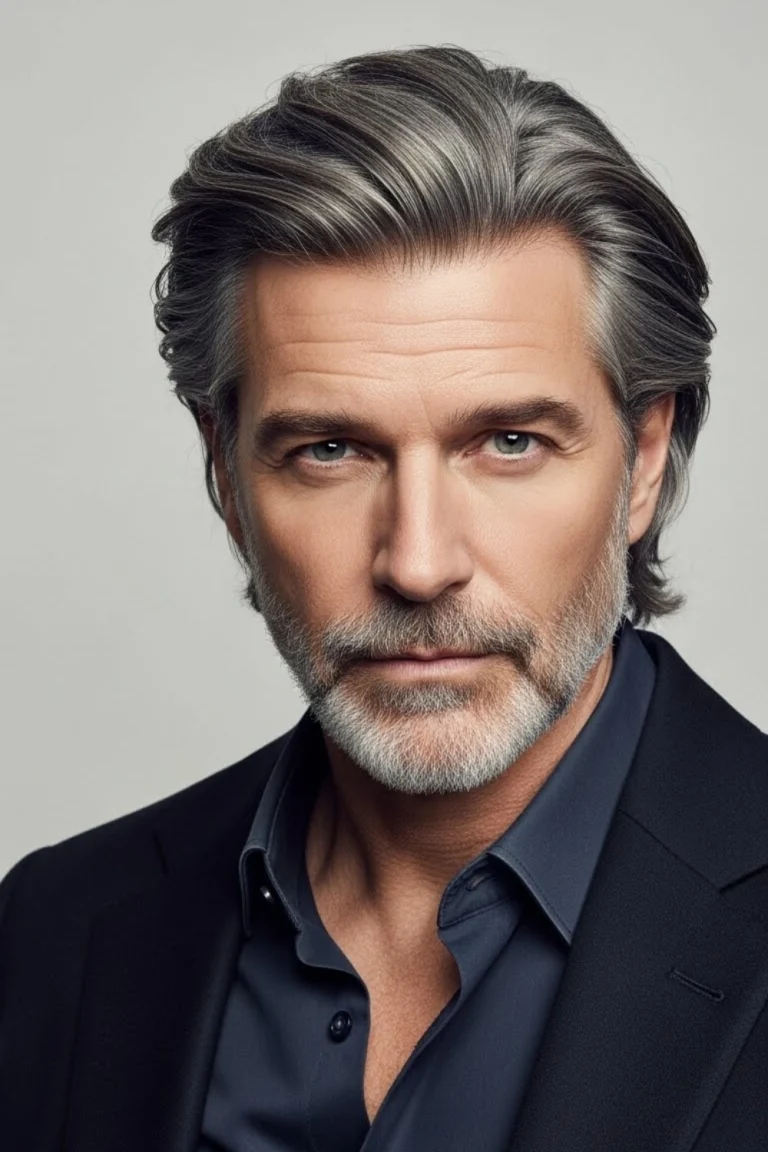 Natural Grey Hair Styles For Distinguished Men