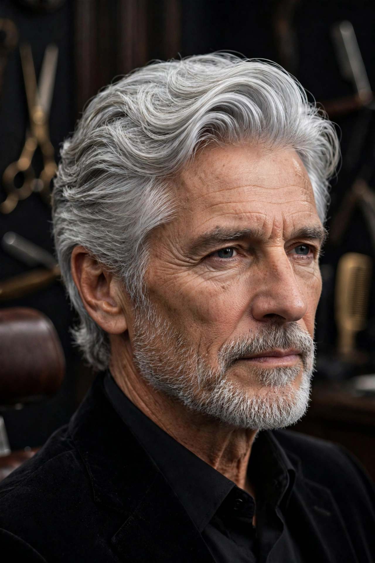 Natural Grey Hair Styles For Distinguished Men