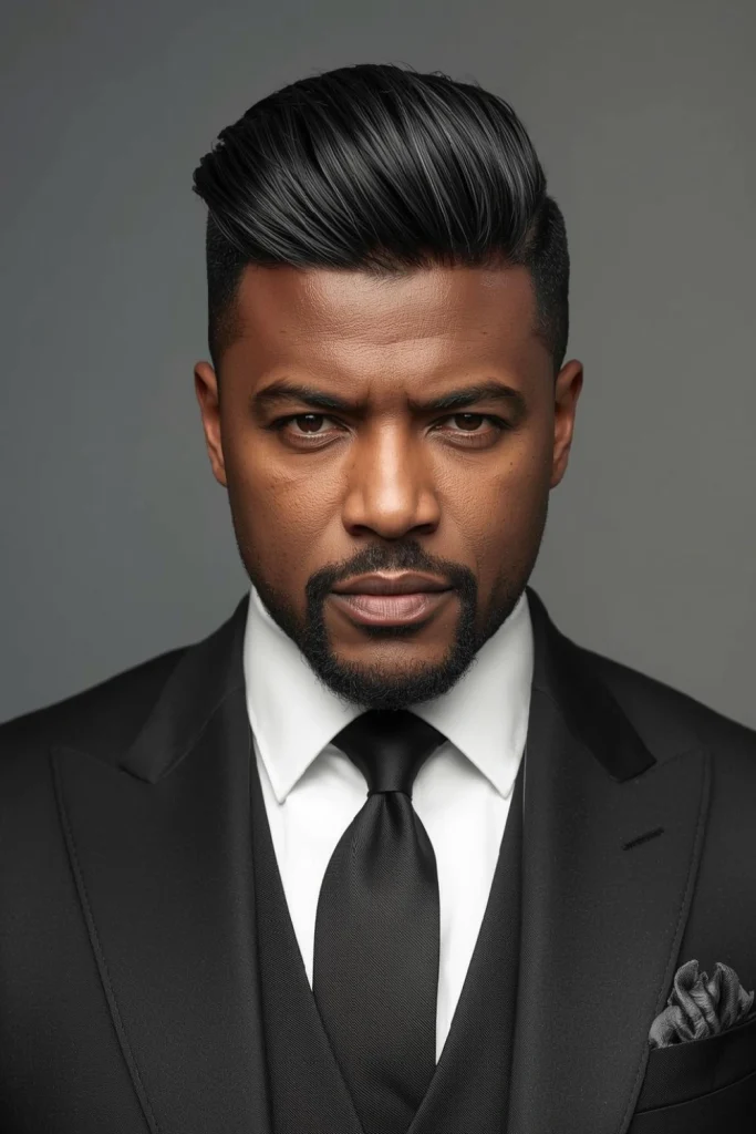  The Idris Elba Side-Swept Quiff