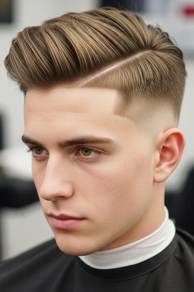 Side-Part Mid Fade