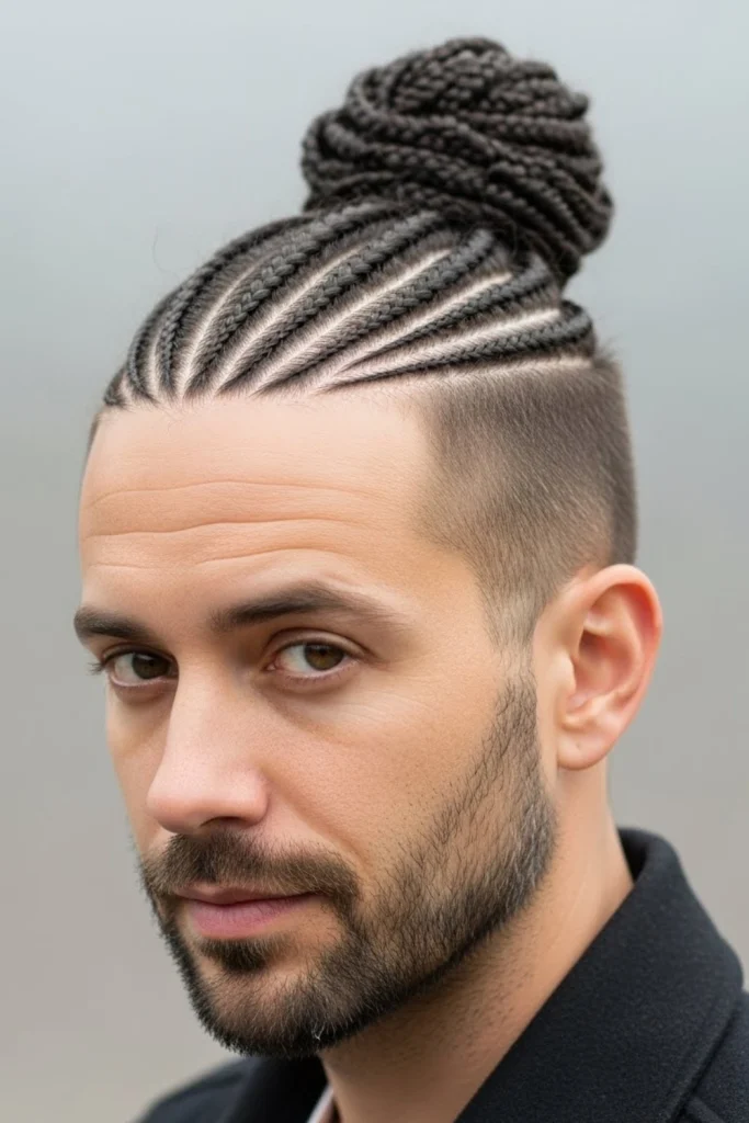 Braided Man Bun