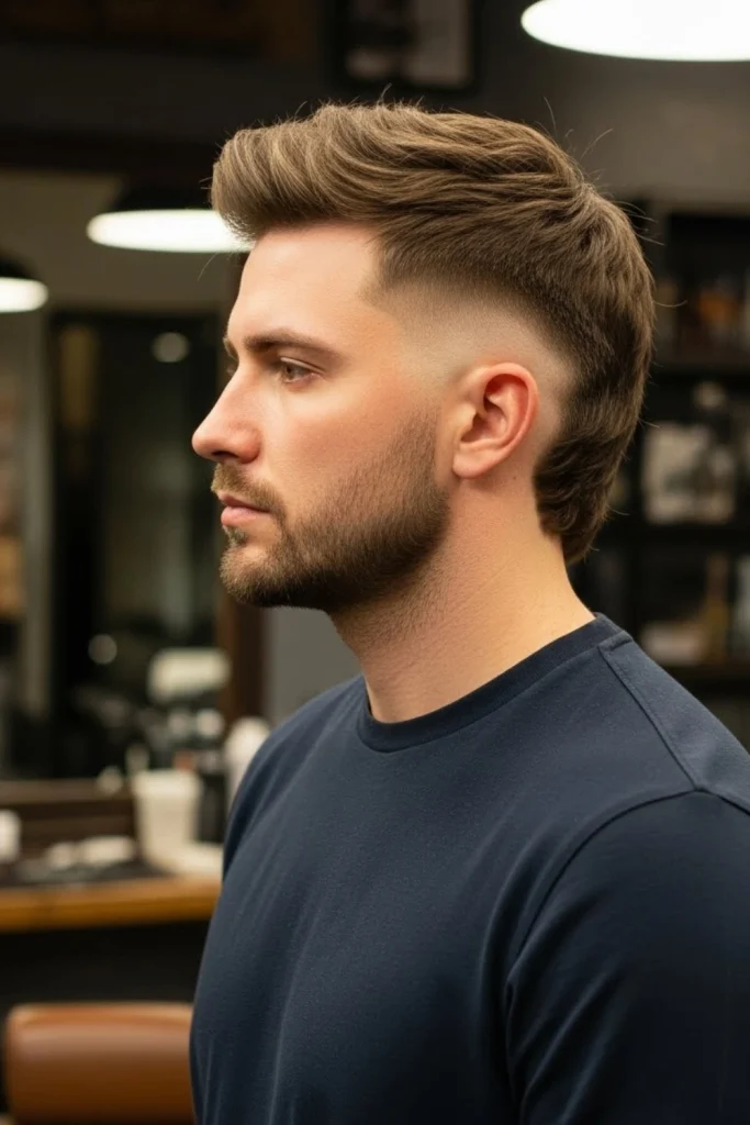 Burst Fade Mullet